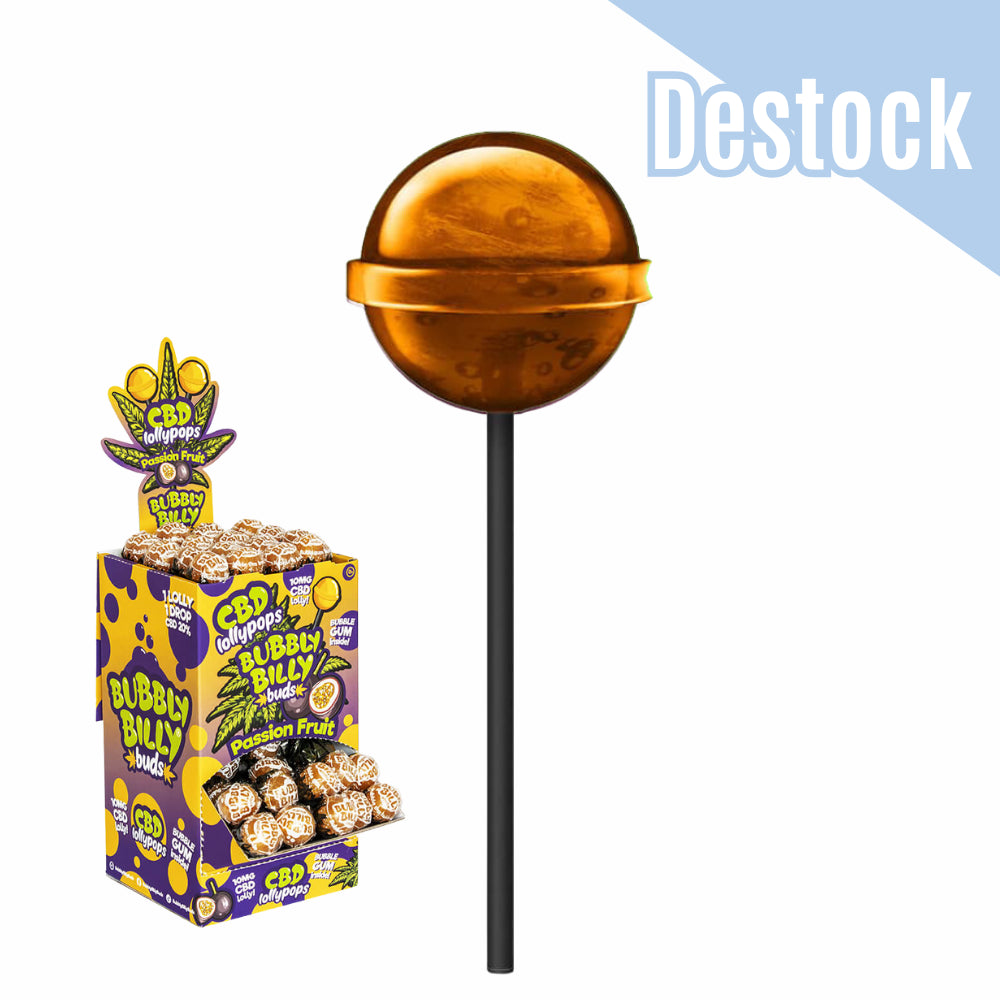 Bubbly Billy Buds Lollipops - PASSION FRUIT 10MG CBD